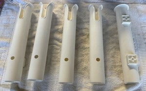 ROD HOLDERS - Marine QUALITY White Plastic Fishing Rod Holder Tube 12''