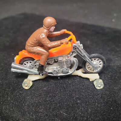 Vintage 1971 HOT WHEELS Orange ROAD HOG RRRUMBLERS Dark Brown RIDER Track GUIDE