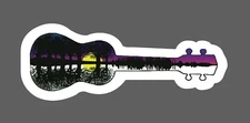 Guitar Sticker Sunset Nature Waterproof Music Band Gift Outdoor NEW