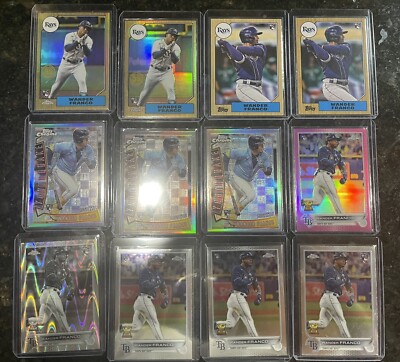 110 Lot of Wander Franco Cards Rookies, Inserts, Base, # d, Refractors, & More