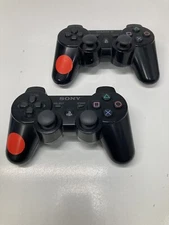Lot Of 2 Genuine OEM Sony PlayStation 3 PS3 Controller - FOR PARTS AS-IS READ