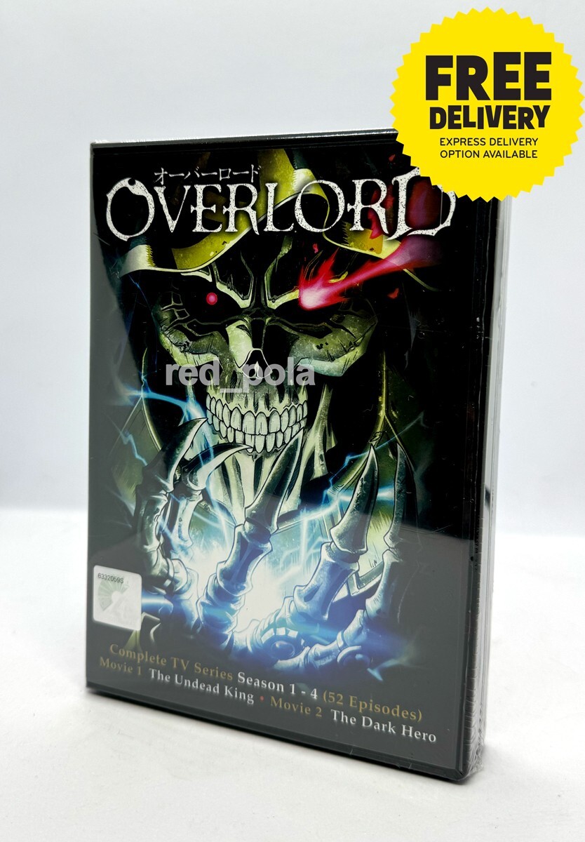 DVD Anime OVERLORD Season 1-4 Complete TV Series Vol.1-52 + 2