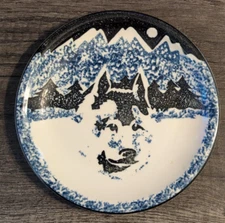 Folk Craft WOLF by Tienshan Salad/Desert Plate #1 (7 5/8 in)