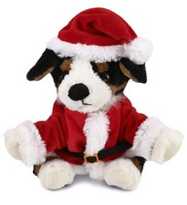 PLUSH SANTA - SUPER SOFT PLUSH - BERNESE DOG