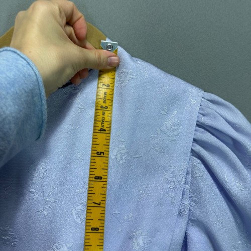 Vintage Cottage Core Mennonite Handmade Plain Modest Dress Gown M/L Periwinkle - Picture 8 of 17