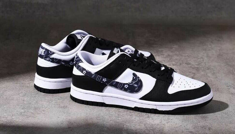 Nike WMNS Dunk Low Paisley Pack Black White DH4401-100 US 7 - 12 Women