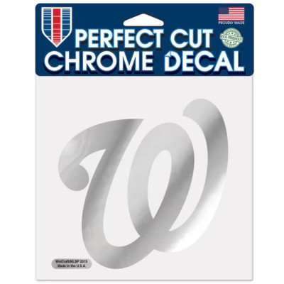 Washington Nationals WinCraft 6'' x 6'' Chrom Aufkleber-Neu