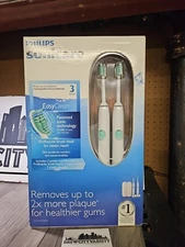 PHILIPS SONICARE Easy Clean White Electric Toothbrush - 2 Pack Bundle Hx655217S