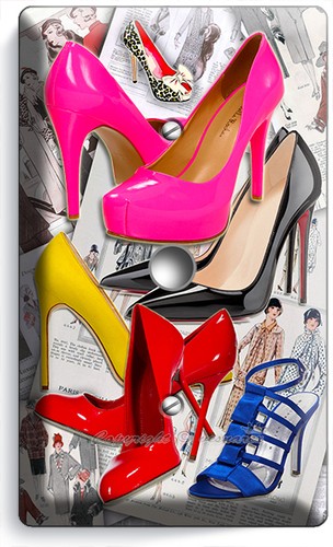HOT PINK HIGH HEEL SEXY SHOES DIMMER CABLE WALL PLATE BOUTIQUE GIRLS ROOM  DECOR | eBay