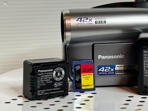 Panasonic VDR-D50P DVD Camcorder Video Camera Charger SD Card Battery Bundle Lot - Picture 13 of 14