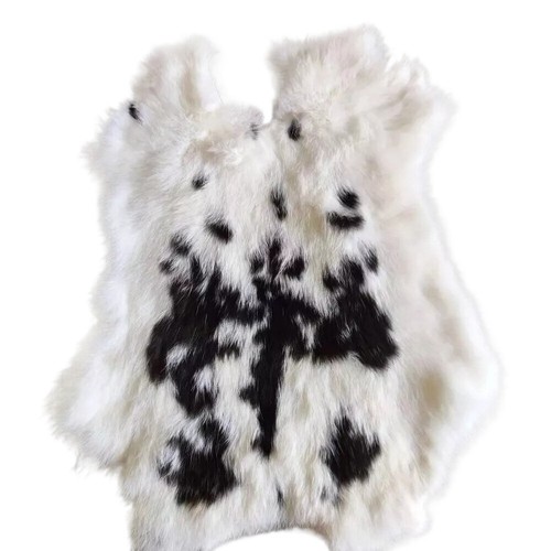 Genuine Naturally Rabbit Fur Skin Tanned Ocelot Leather Hides Craft Pelt 16x9'' - Picture 32 of 40
