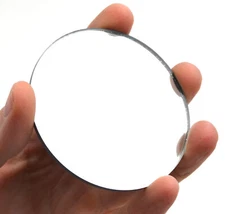 Round Concave Glass Mirror  - 3" (75mm) Diameter -  300mm Focal Length - 3mm