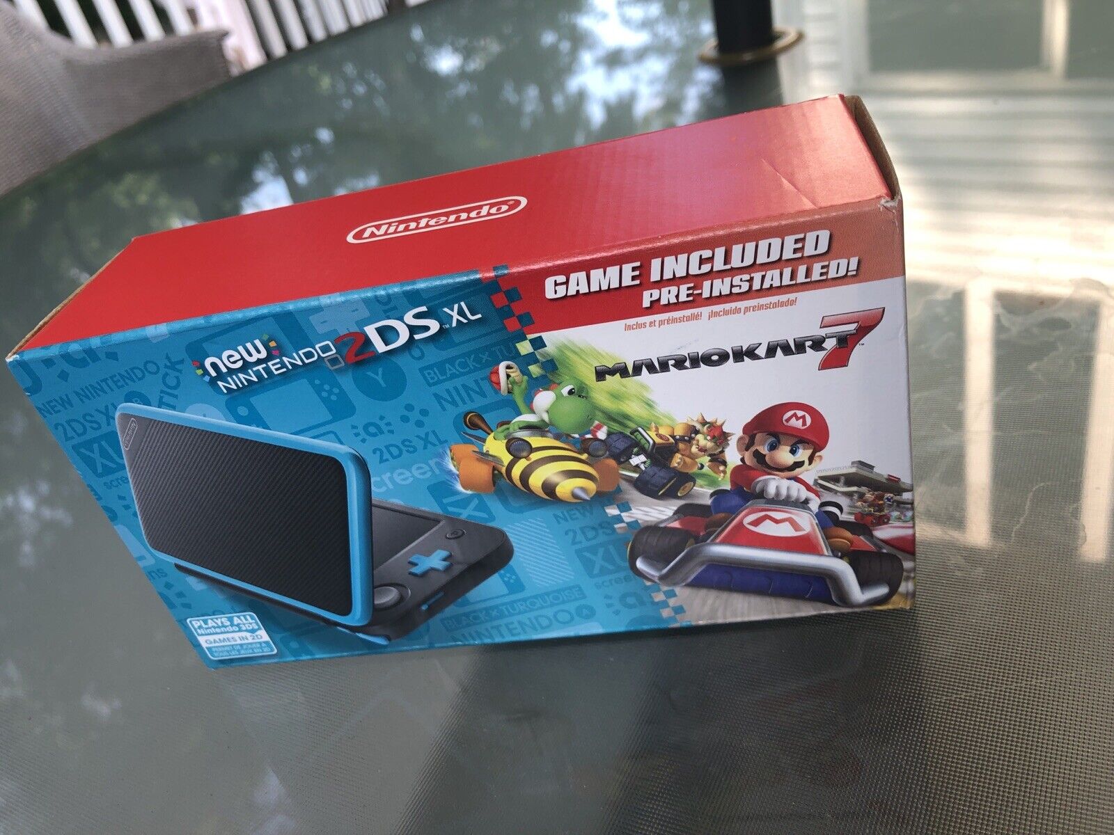 New 2DS XL - Black + Turquoise Mario Kart Pre-installed 45496782481 | eBay