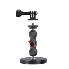 Black Magnetic Suction Cup Mount For GoPro 13/12 for DJI Osmo Action Camera