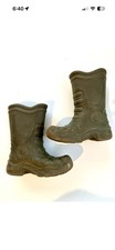 Crocs Boots Kids Toddler K8-9 Rain boot Pull On Lightweight Black