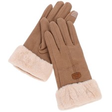 1 Pair Velour Female Screen Gloves Fashion Winter Warm