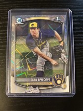 Topps 2025 Bowman Draft Chrome Sean Episcope (Laser Refractor)