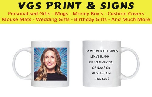 DANI DYER STRICTLY COME DANCING PERSONALISED WHITE MUG FAST POST - Picture 2 of 4