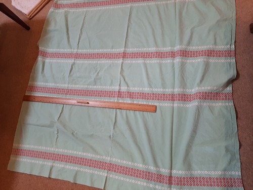 Job Lot 12 Vintage Tablecloth Linen Lace Print 1940's Cotton Embroidered Sateen - Picture 14 of 16