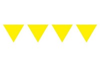 Folat Party Dekorationen 10 Meter Wimpelkette Mit 15 Flaggen –, Gelb