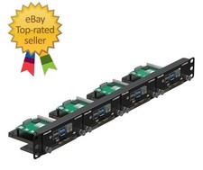 19 1U Rack Mount for Raspberry Pi with SSD Mounting Brackets, Thumbsc