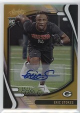 2021 Panini Absolute Rookies Spectrum Gold Signatures 5/10 Eric Stokes Auto yl0