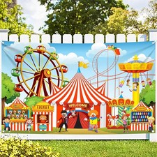 Carnival Backdrop 72x44 Inch Carnival Theme Party Decor for Event Outdoor