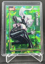 2026 Topps Chrome Marvel Comics Sapphire Iron Cat Green 67/99 #127