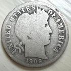 1909 BARBER DIME NICE COIN HARD TO FIND DATE ***** TAKE A LQQK *****