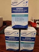 3x Lynx Sperm Concentration test kit Male Fertility Home Rapid Test JANUARY 2025