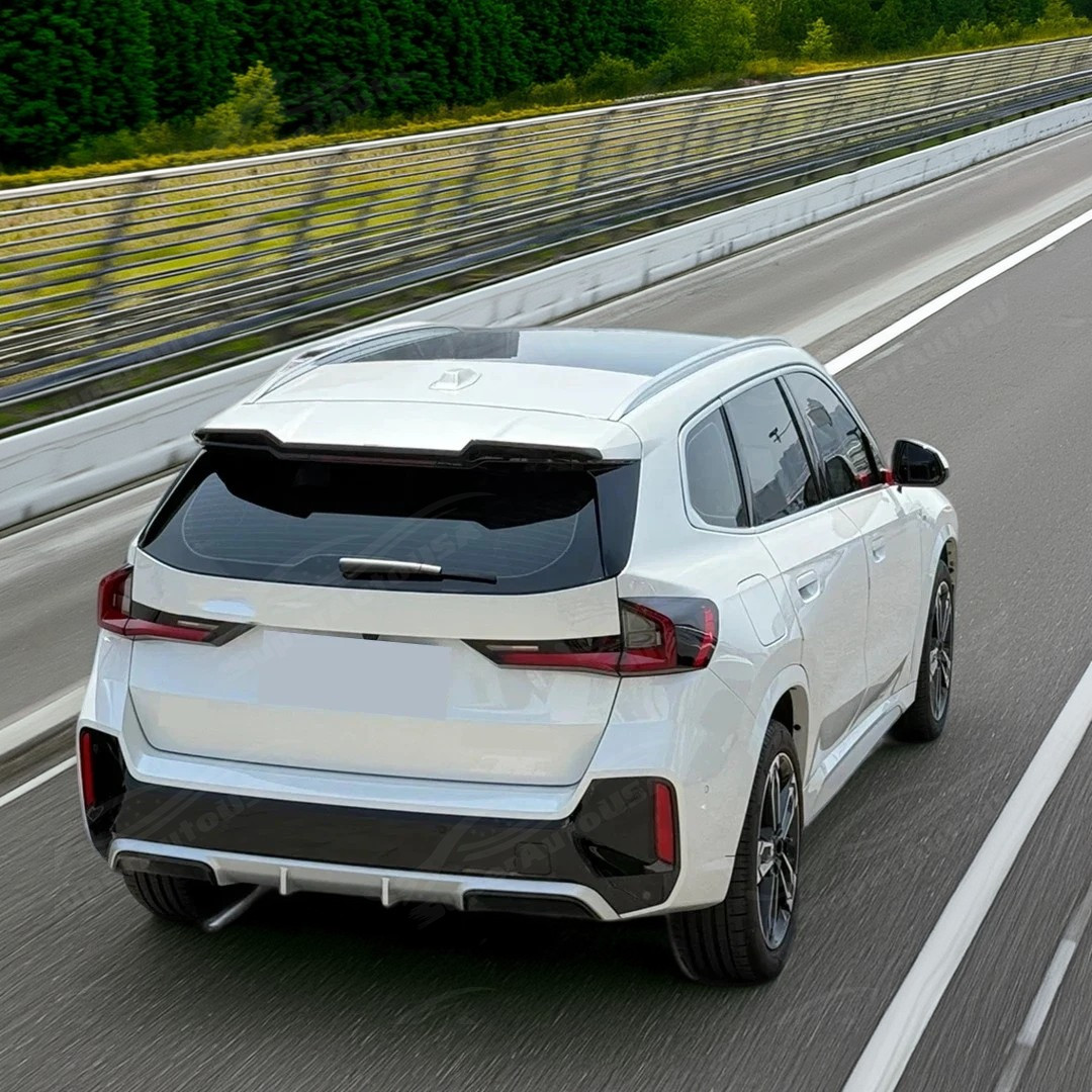 Gloss Black Rear Trunk Lid Roof Window Visor Spoiler Fits BMW X1 U11 2023-2025