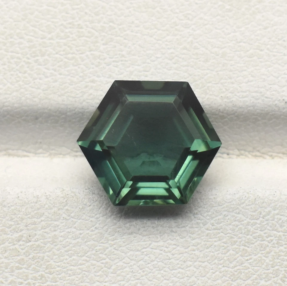 Green Tourmaline Hexagon Shape Loose Gemstone 8 mm 10 mm 12 mm 15 mm 20 mm - Image 2 of 4