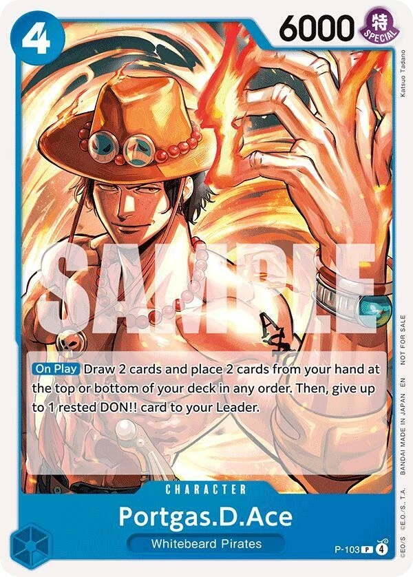 Portgas.D.Ace P-103 One Piece Promotion Cards for sale | eBay