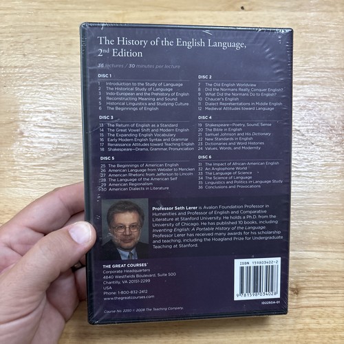 History of the English Language: 2nd Edition (DVD, 2008, 6 Disc, Great Courses) - Picture 2 of 8