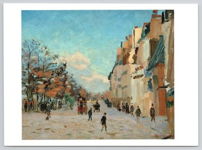 Jean Baptiest Arman Guillaumin Paris Quai de Bercy Snow Effect France Postcard