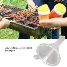 2pcs Plastic Mini Funnel Transparent Portable Multi Purpose for Perfumes Liquid