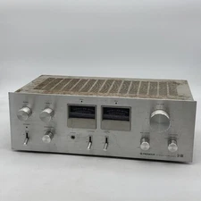 Pioneer SA-606 Stereo Amplifier Twin VU Meters Tested & Works Rusty Please Read