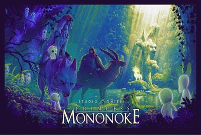 Princess Mononoke - Juan Ramos - Print / Poster - 24''x36'' - Mondo
