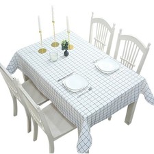 Ensemble de nappe ?? carreaux style classique d??coration de table salle ?? mang
