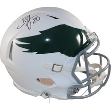 Brian Dawkns Signed Philadelphia Eagles TB Proline Helmet Beckett Witness 55780