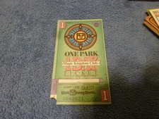 walt disney world magic kingdom 1 day ticket used