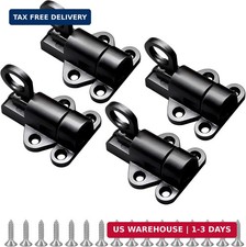 4 Packs Self Closing Latch Spring Door Lock Black Bolt Latch  Security Automati