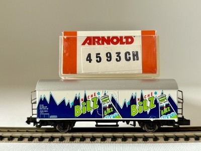Arnold 4593 CH Sondermodell Schweiz BILZ Panache Güterwagen Rarität in OVP