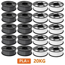 TECBEARS PLA Plus 20KG Set PLA+ Filament 3D Printer 1.75mm for Decoration/Tools