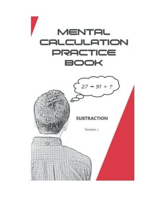 Mental Calculation Practice Book: Subtraction - Version 1, Jupiter, Rocky