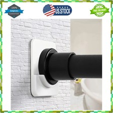 ICERO Adhesive Shower Curtain Rod Holder No Drill Strong Hold White 2 Pack