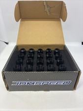 Jdmspeed M14x1.5 60mm Extended Aluminum Tuner Racing Lug Nut Black 20pc New