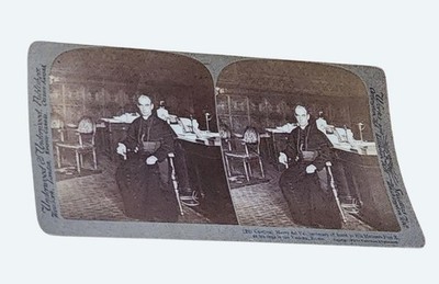 Cardinal Merry Del Val Stereoview By Underwood & Underwood 1908 Vatican Rome