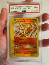 2003 Pokemon - Rapidash Reverse Holo Rare E Reader Aquapolis 31/147 PSA 9 Mint! on eBay