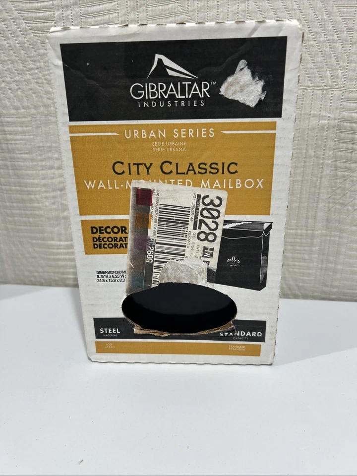 Solar группы почтовый ящик города 9-3/4\ H X 6-1/2\"W X 2-1/2\" D черный - Изображение 2 из 4